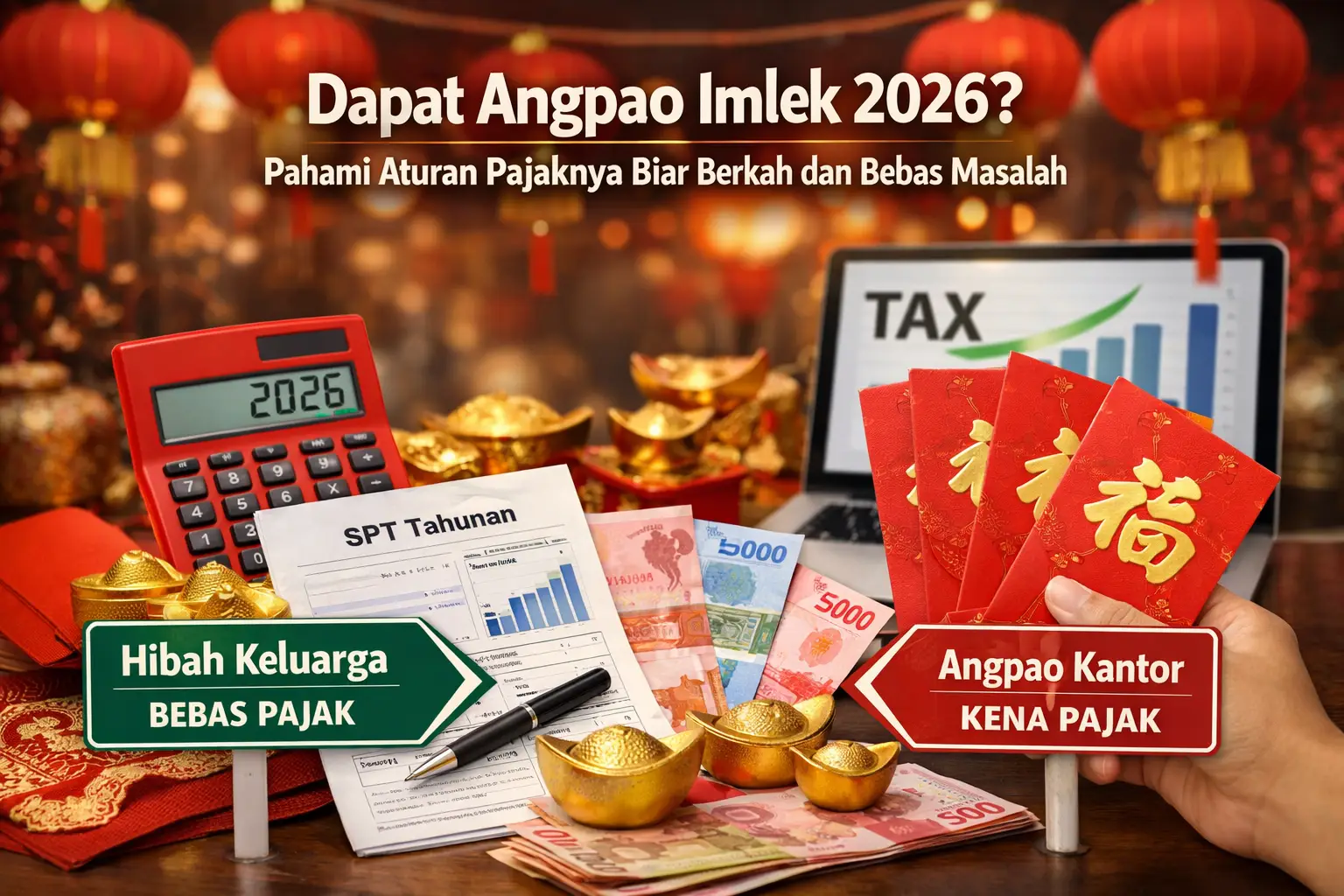 Read more about the article Dapat Angpao Imlek 2026? Pahami Aturan Pajaknya Agar Tetap Berkah dan Bebas Masalah