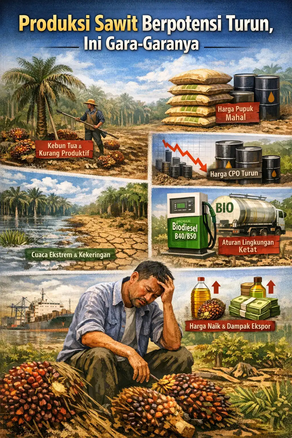 Read more about the article Produksi Sawit Berpotensi Turun, Ini Gara-Garanya
