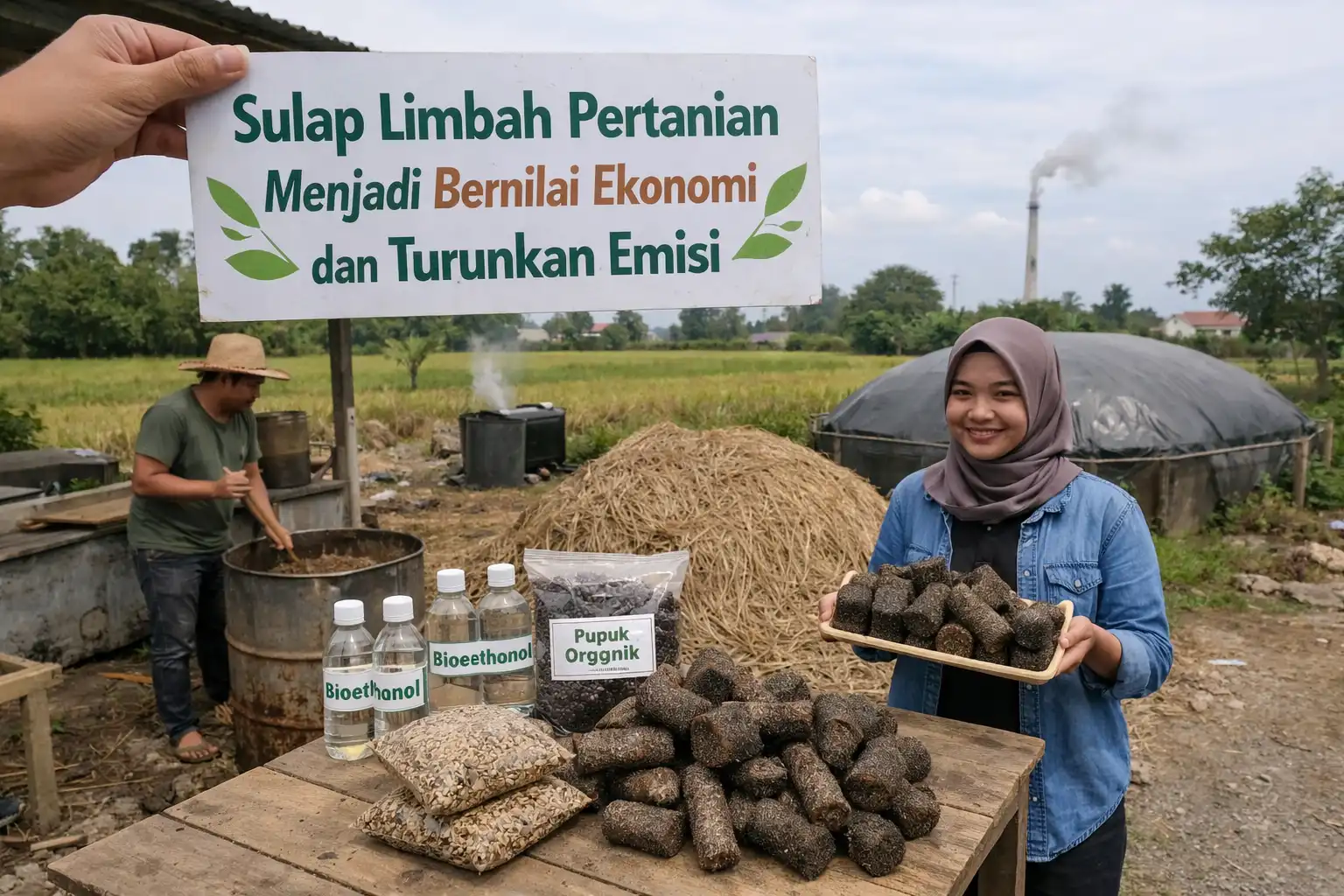 Read more about the article Sulap Limbah Pertanian Menjadi Bernilai Ekonomi dan Turunkan Emisi